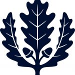 navy blue oak leaf