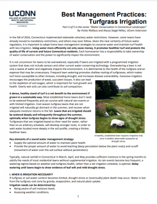 Water conservation - turfgrass irrigation doc icon